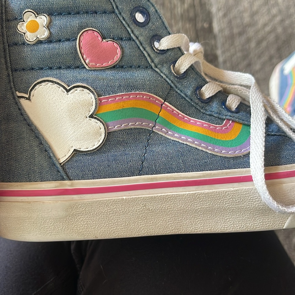 Vans rainbow high top kids size 1 - Picture 8 of 8